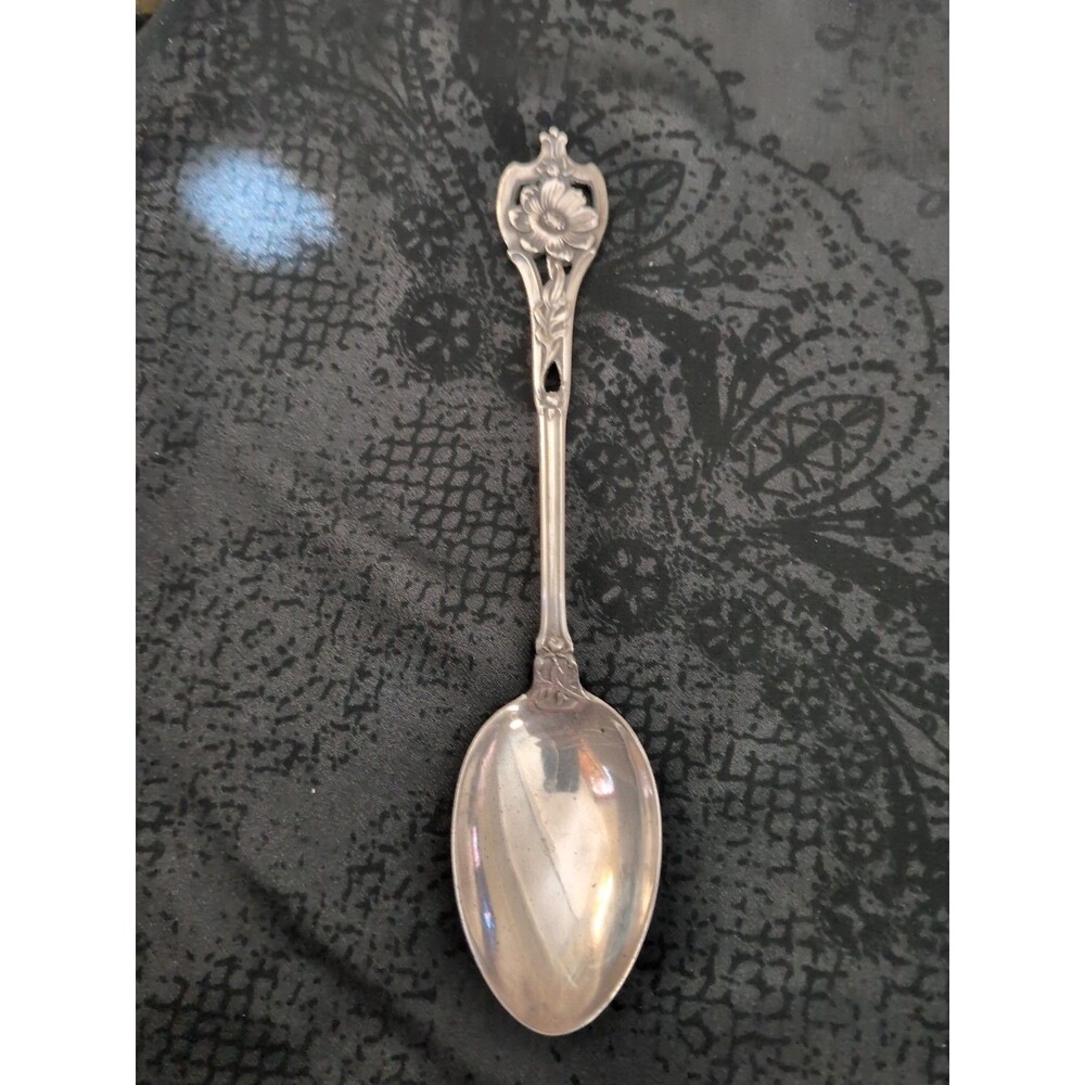 Vintage Wallace R.W.&S. Sterling Silver Spoon Violet Pattern Art Deco Nouveau